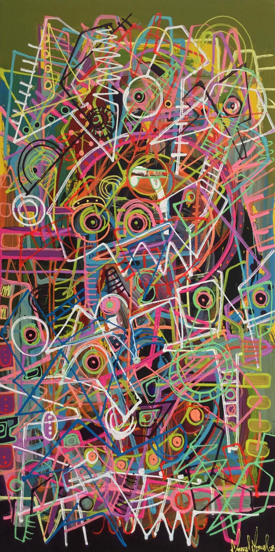 De la serie «El caos lineal», Sin Galeria, Manuel Miguel, Emilio Zacarias, Brenda Serrallonga